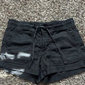 American Eagle Outfitters Black Cargo Shorts